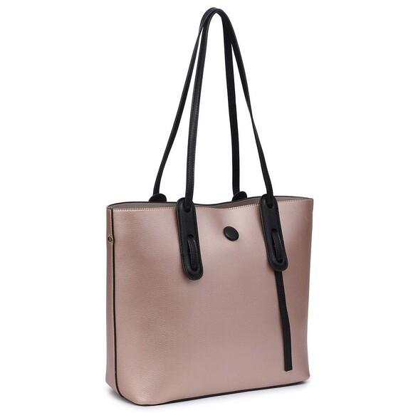 Gold Fashion 3 Pcs Tote Satchel Shoulder Bag Set - Picture 2 of 6